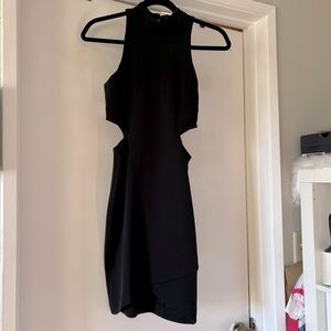 Black midi dress